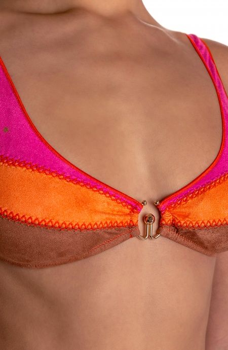 Pin Up Stars BIKINI BRASSIERE DAINETTO CON ACCESSORIO PATCHWORK