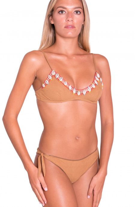 Pin Up Stars Bikini Brassiere Slip Brasiliana Ricamo Conchiglie