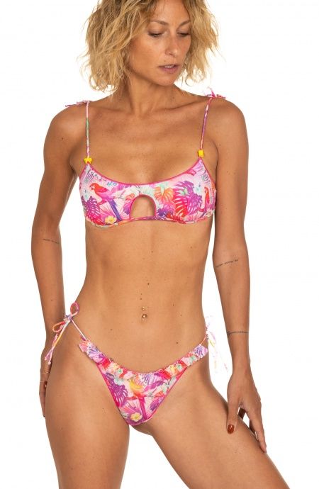 Pin Up Stars Bikini Brassiere Slip Brasiliana Stampa Happy Tropical
