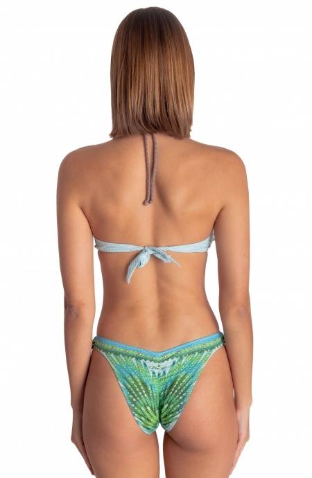 Pin Up Stars BIKINI FASCIA IMBOTTITA CON BORCHIE STAMPA WINGS