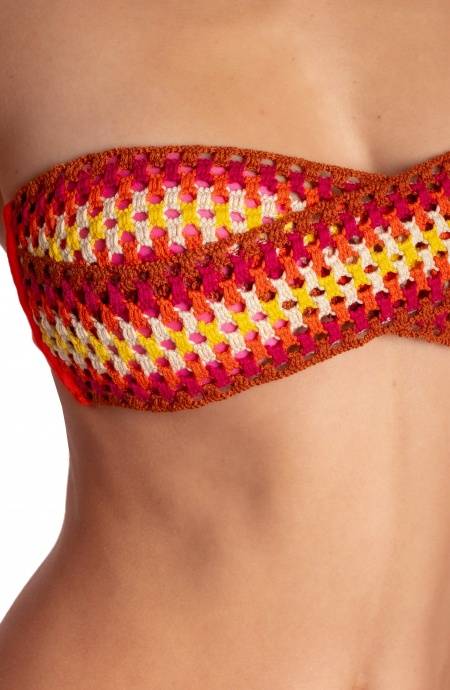 Pin Up Stars BIKINI FASCIA IMBOTTITA CON PASSAMANERIA CROCHET