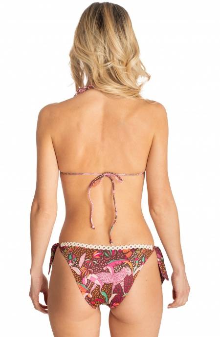 Pin Up Stars BIKINI FASCIA IMBOTTITA CON PASSAMANERIA STAMPA TROPICAL