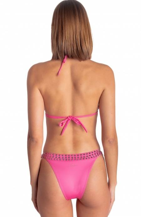 Pin Up Stars BIKINI TRIANGOLO IMBOTTITO CON CRISTALLI SPECCHIETTI