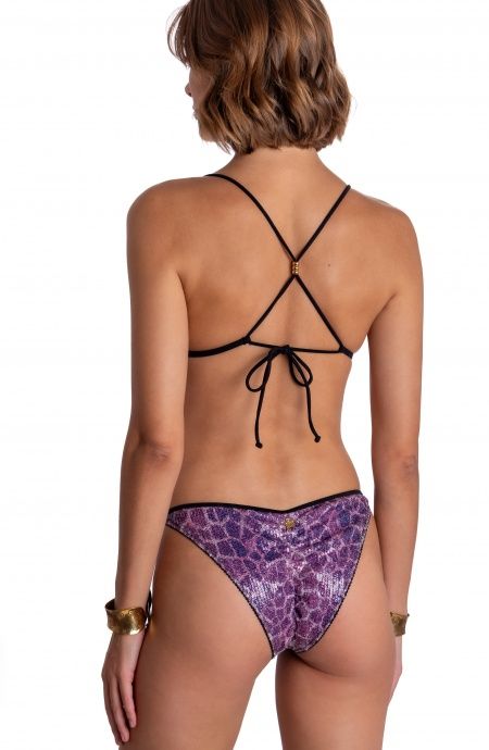 Pin Up Stars BIKINI TRIANGOLO IMBOTTITO PAILLETTES STAMPA GIRAFFA