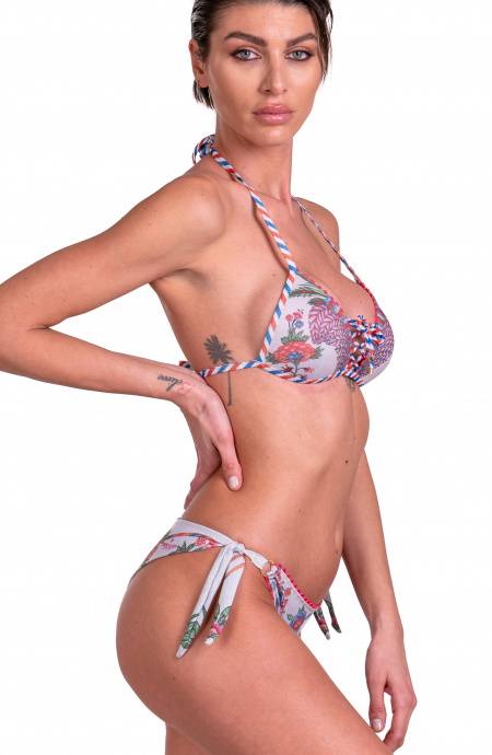 Pin Up Stars Bikini Triangolo Push-Up Slip Brasiliana Camaleonte