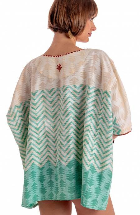 Pin Up Stars BLUSA CON CINTURA STAMPA BEAUTIFUL TREE