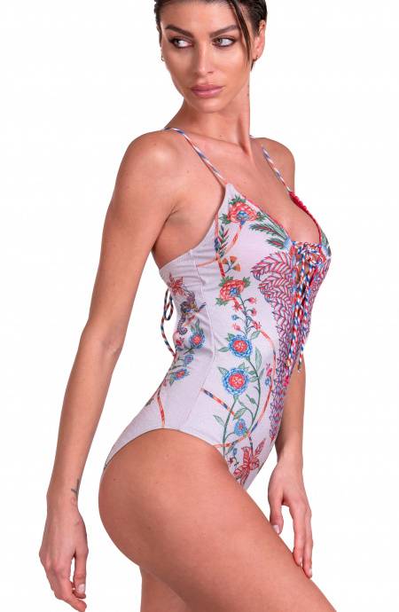 Pin Up Stars Costume Da Bagno Intero Incrociato Camaleonte