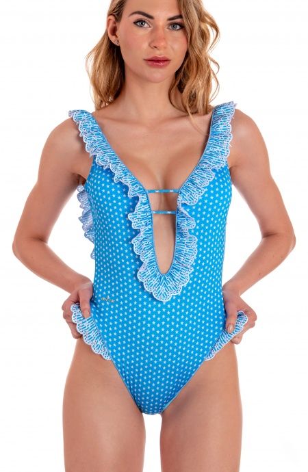 Pin Up Stars Costume Da Bagno Intero San Gallo Stelle E Strisce