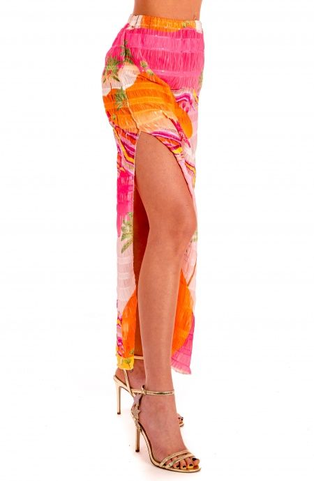 Pin Up Stars Gonna Goffrata Con Spacchi Stampa Dune