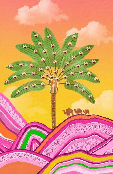 Pin Up Stars Gonna Goffrata Con Spacchi Stampa Dune