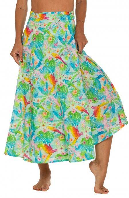 Pin Up Stars Gonna Pareo A Ruota Stampa Happy Tropical