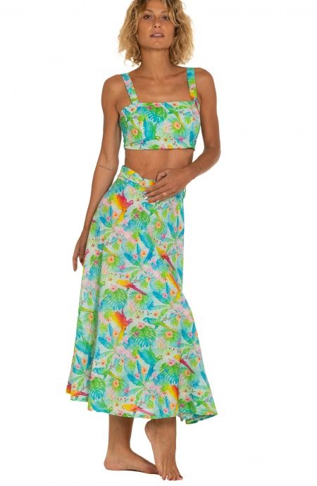 Pin Up Stars Gonna Pareo A Ruota Stampa Happy Tropical