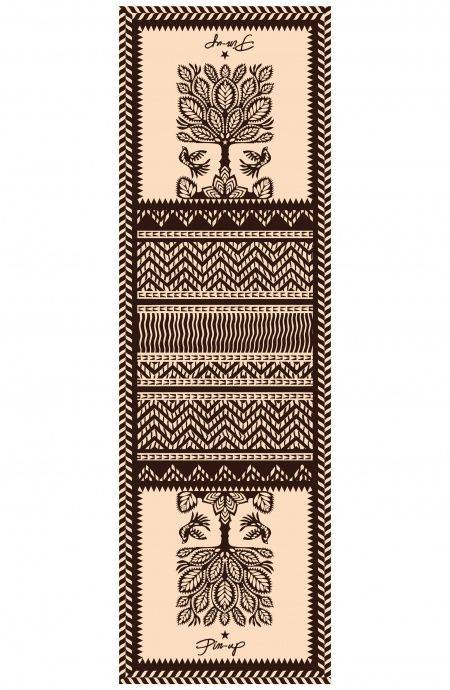 Pin Up Stars MAXI TELO MARE CON LACCI PER LETTINO DOUBLE FACE STAMPA BEAUTIFUL TREE E SPIGHETTA