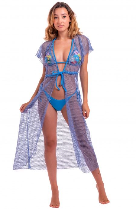 Pin Up Stars Abito Con Coulisse Rete Lurex