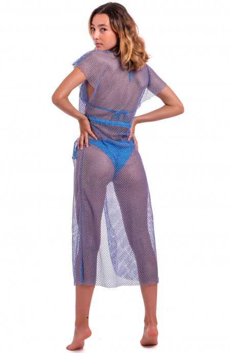 Pin Up Stars Abito Con Coulisse Rete Lurex