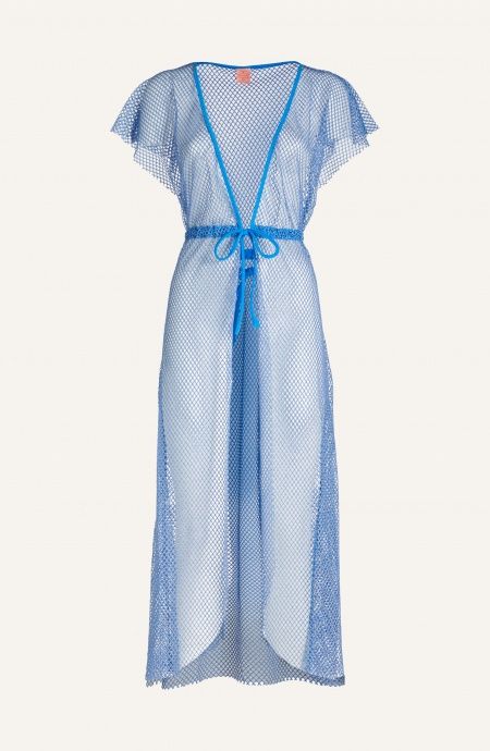 Pin Up Stars Abito Con Coulisse Rete Lurex