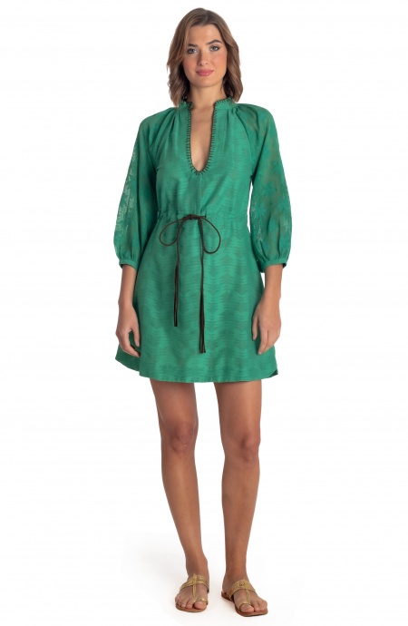 Pin Up Stars ABITO CORTO JACQUARD RICAMO PALME