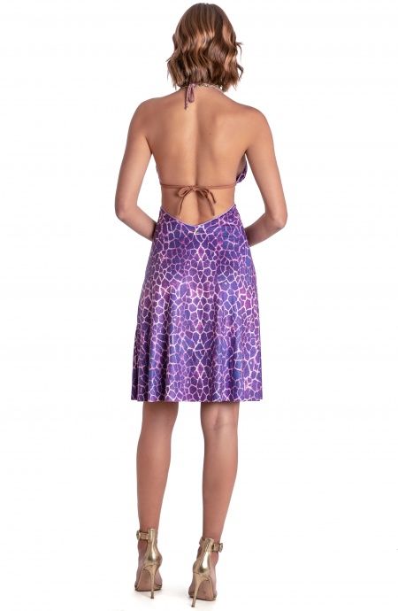 Pin Up Stars ABITO CUT-OUT DAINETTO STAMPA GIRAFFA