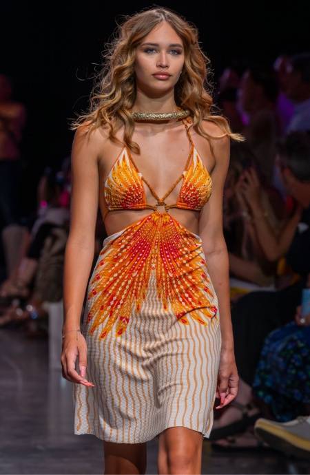 Pin Up Stars ABITO CUT-OUT STAMPA WINGS