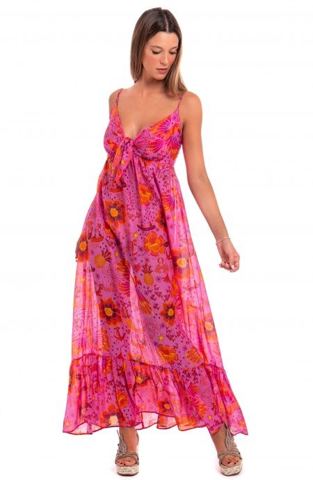 Pin Up Stars Abito Impero Stampa Apache