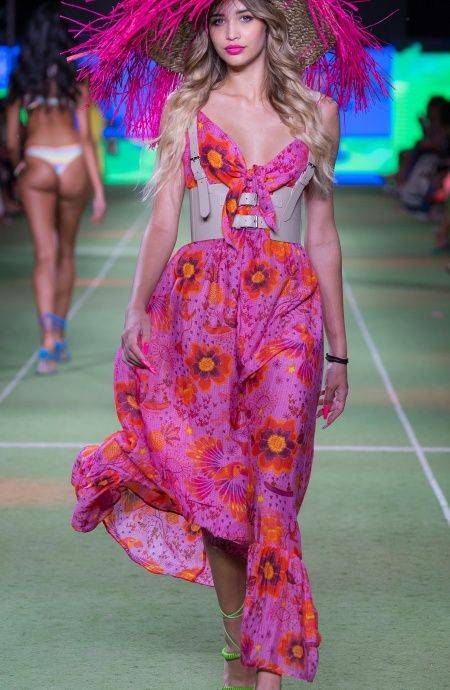 Pin Up Stars Abito Impero Stampa Apache