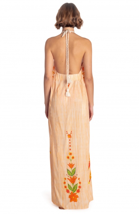 Pin Up Stars ABITO LUNGO APERTO STAMPA WINGS