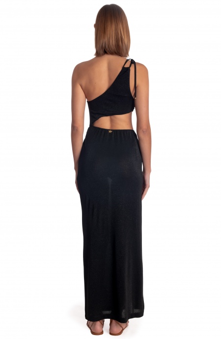 Pin Up Stars ABITO LUNGO MONOSPALLA CUT-OUT LUREX