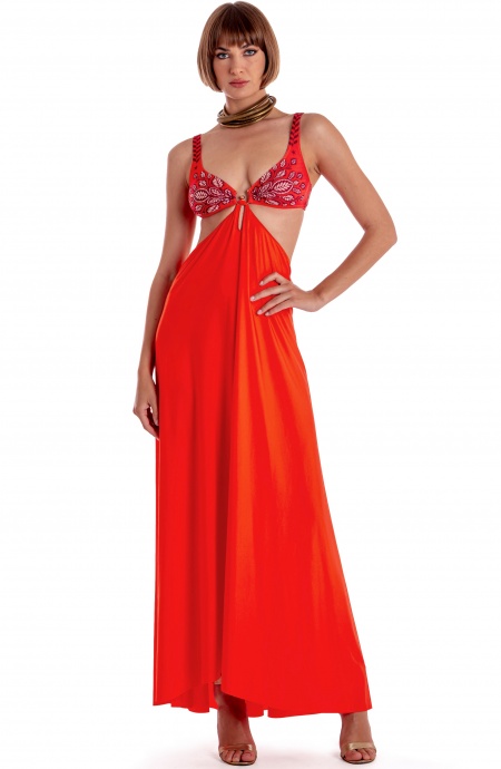 Pin Up Stars ABITO PAREO LUNGO TINTA UNITA Pin Up Stars ABITO PAREO LUNGO TINTA UNITA