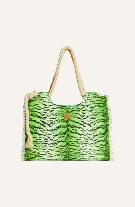 Pin Up Stars Borsa Frange Stampa Tiger