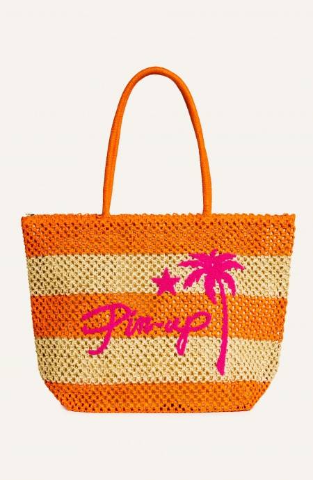 Pin Up Stars BORSA SHOPPER MARE PAGLIA