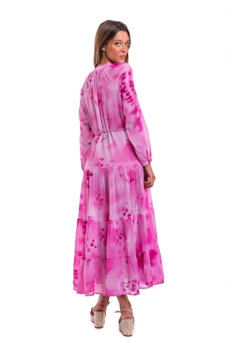 Pin Up Stars Caftano Maniche Lunghe Tie Dye