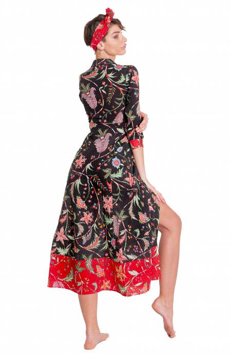 Pin Up Stars Chemisier Stampa Camaleonte