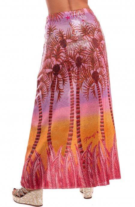 Pin Up Stars Gonna Lunga Paillettes Palm Paradise