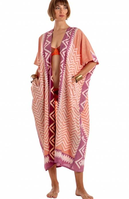 Pin Up Stars KIMONO LUNGO STAMPA BEAUTIFUL TREE