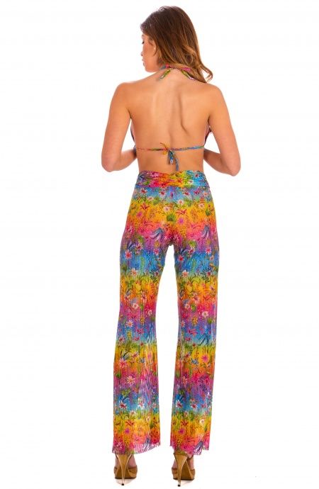 Pin Up Stars Pantalone Flower Rainbow