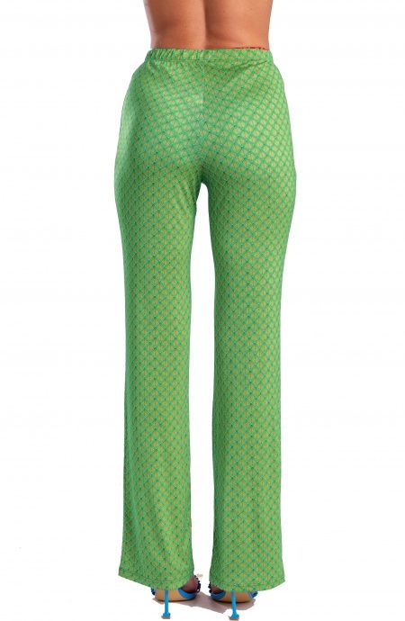 Pin Up Stars Pantalone In Jersey Stampa Squame