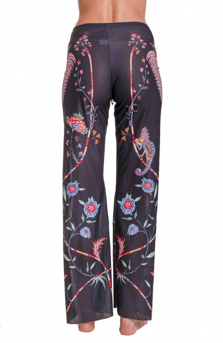 Pin Up Stars Pantalone Rete Stampa Camaleonte