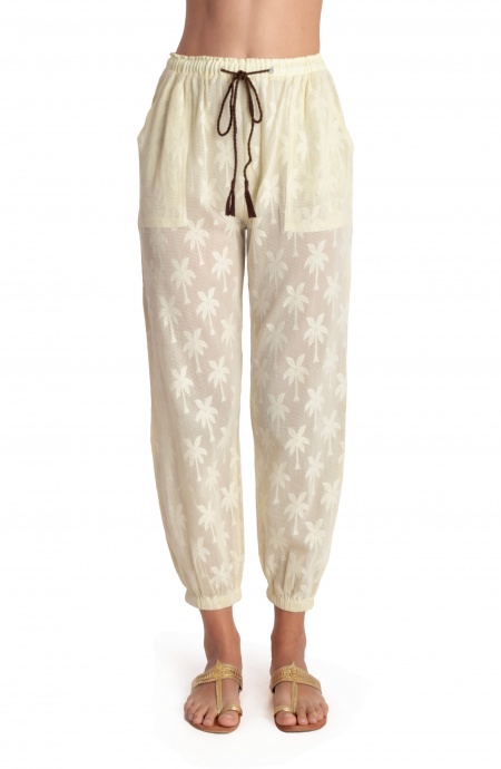 Pin Up Stars PANTALONE RICAMO PALME