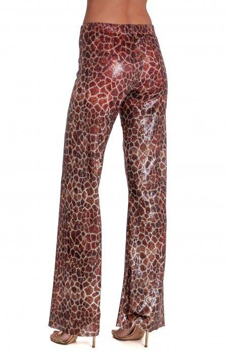 Pin Up Stars PANTALONE STAMPA PAILLETTES GIRAFFA