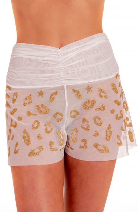 Pin Up Stars Short Maculato Lurex e Tulle