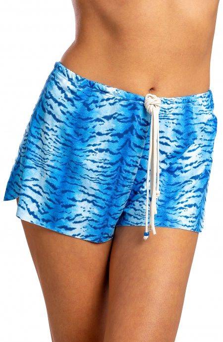 Pin Up Stars Short Simil Suade Stampa Tigre