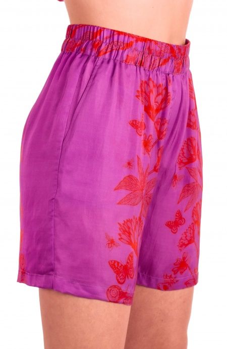 Pin Up Stars Short Viscosa Satin Principe Azzurro