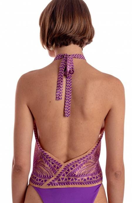 Pin Up Stars TOP FOULARD STAMPA TIGER SUN