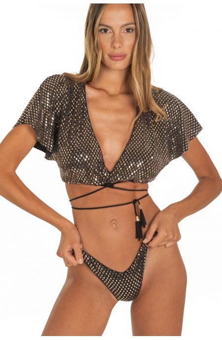 Pin Up Stars Top Specchietto Rombo