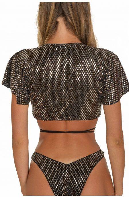 Pin Up Stars Top Specchietto Rombo