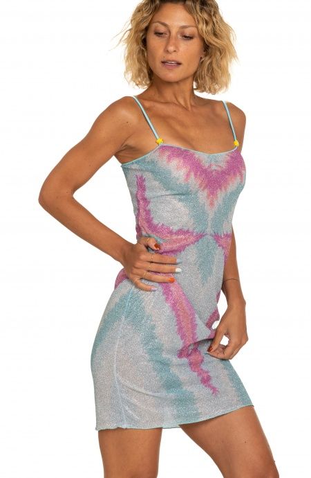 Pin Up Stars Tubino Lurex Stampa Stella Sfumata