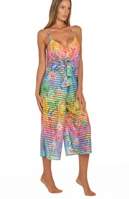 Pin Up Stars Tuta Lunga Rainbow Flower