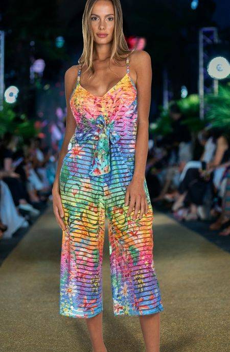 Pin Up Stars Tuta Lunga Rainbow Flower