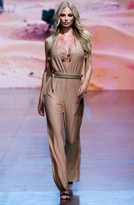 Pin Up Stars TUTA LUNGA SCOLLO SCHIENA LUREX