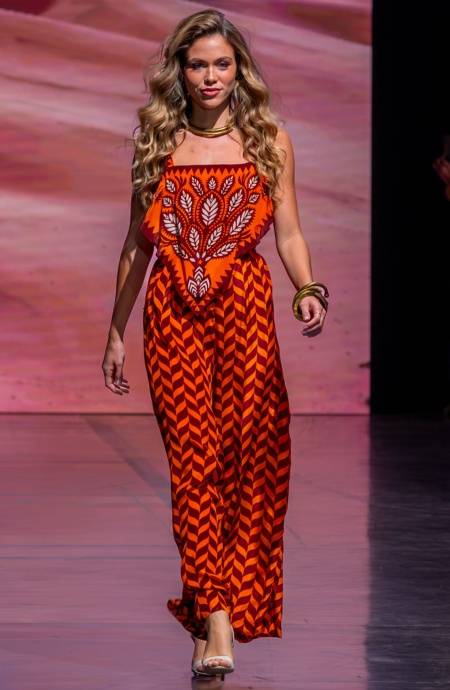 Pin Up Stars TUTA LUNGA STAMPA BEAUTIFUL TREE